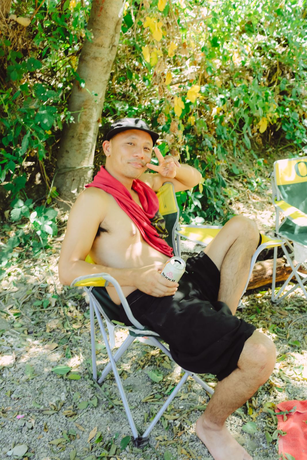 Camp chair recline