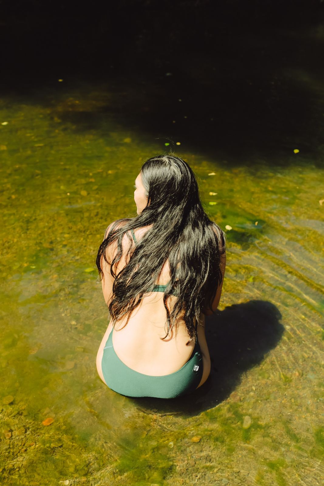 Into the green water