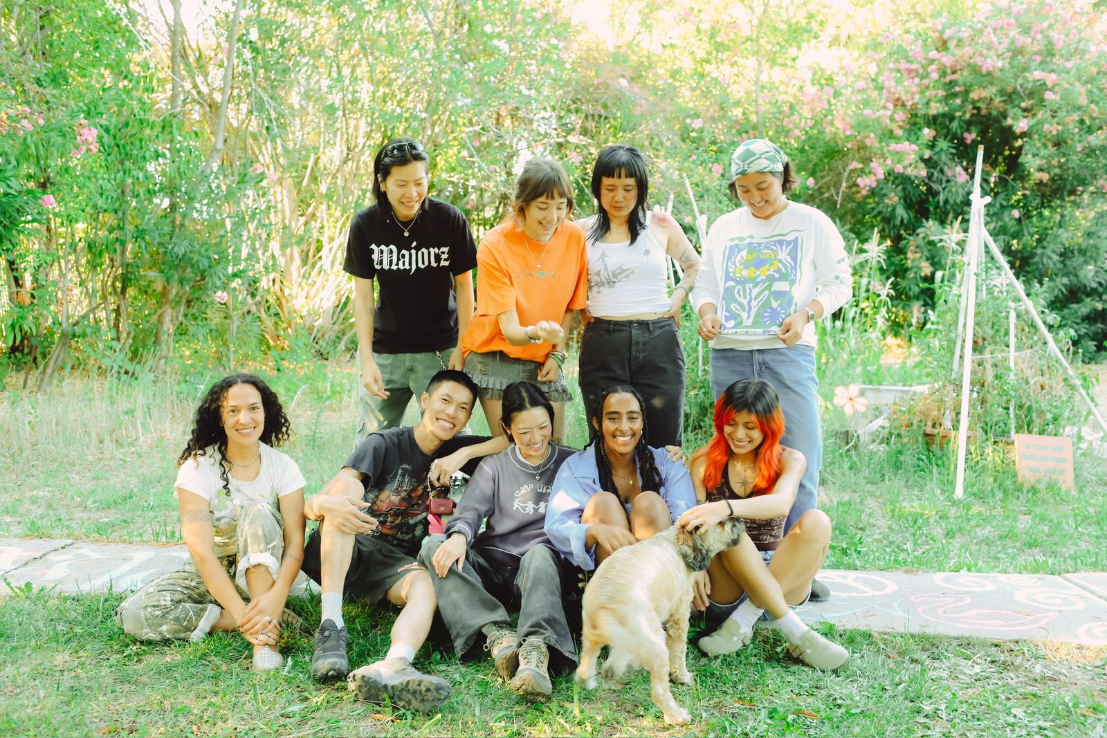 The whole crew (plus dog)
