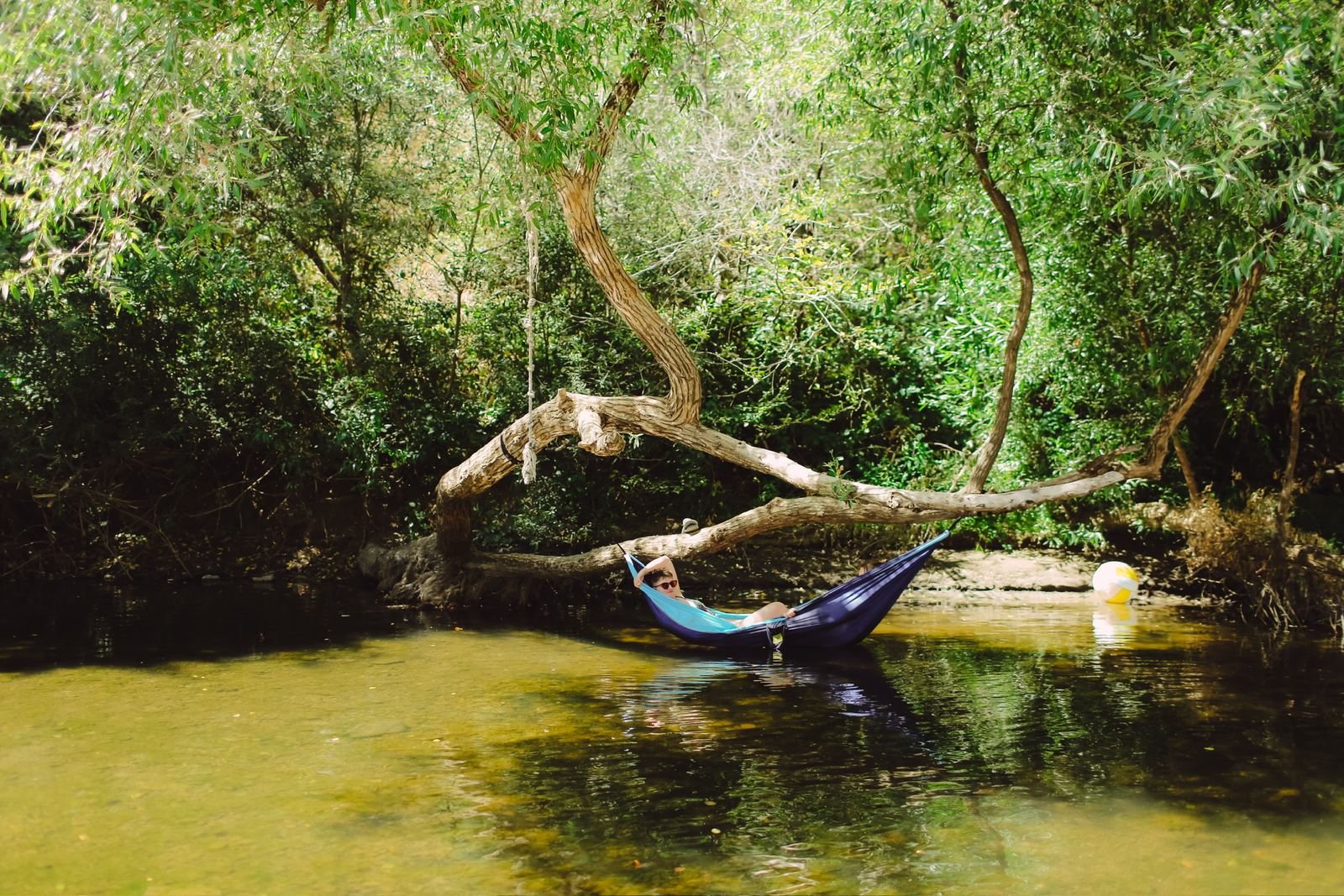 Hammock over the creek